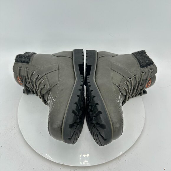 Vikings Trailblazers Men Sz 10M Gray Insulated Leather Oil Resistant Hiking Boot - Picture 7 of 11